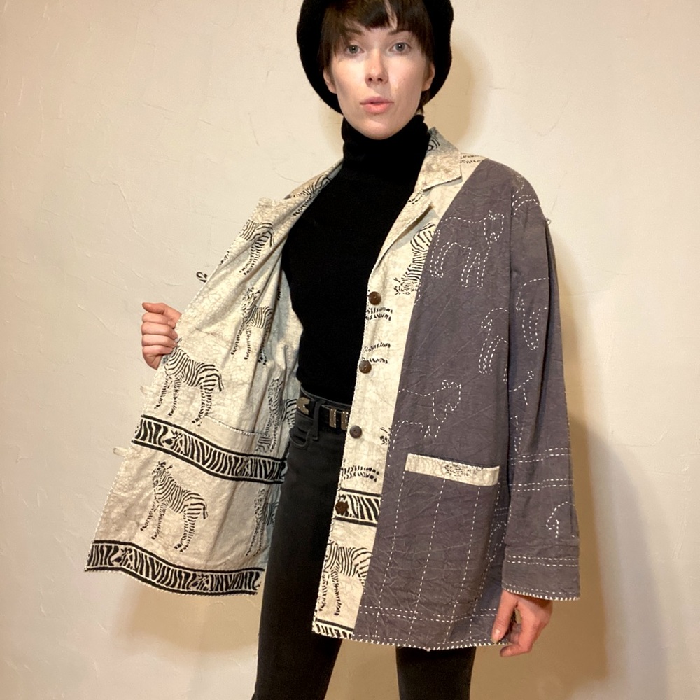 Vintage Water Buffalo & Zebra Reservable Jacket